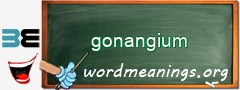 WordMeaning blackboard for gonangium